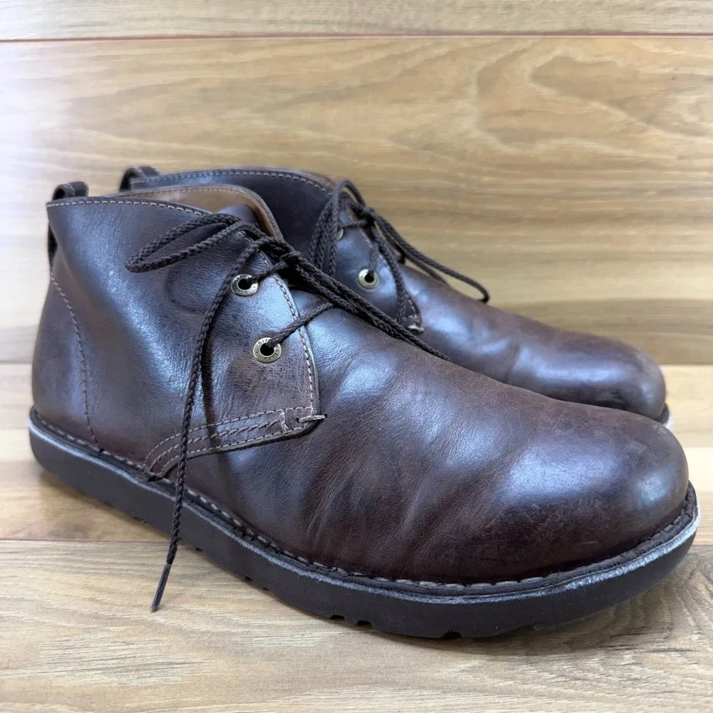 Birkenstock Harris Chukka Boot Mens 10 W EU 43 Brown Leather Desert Ankle Casual